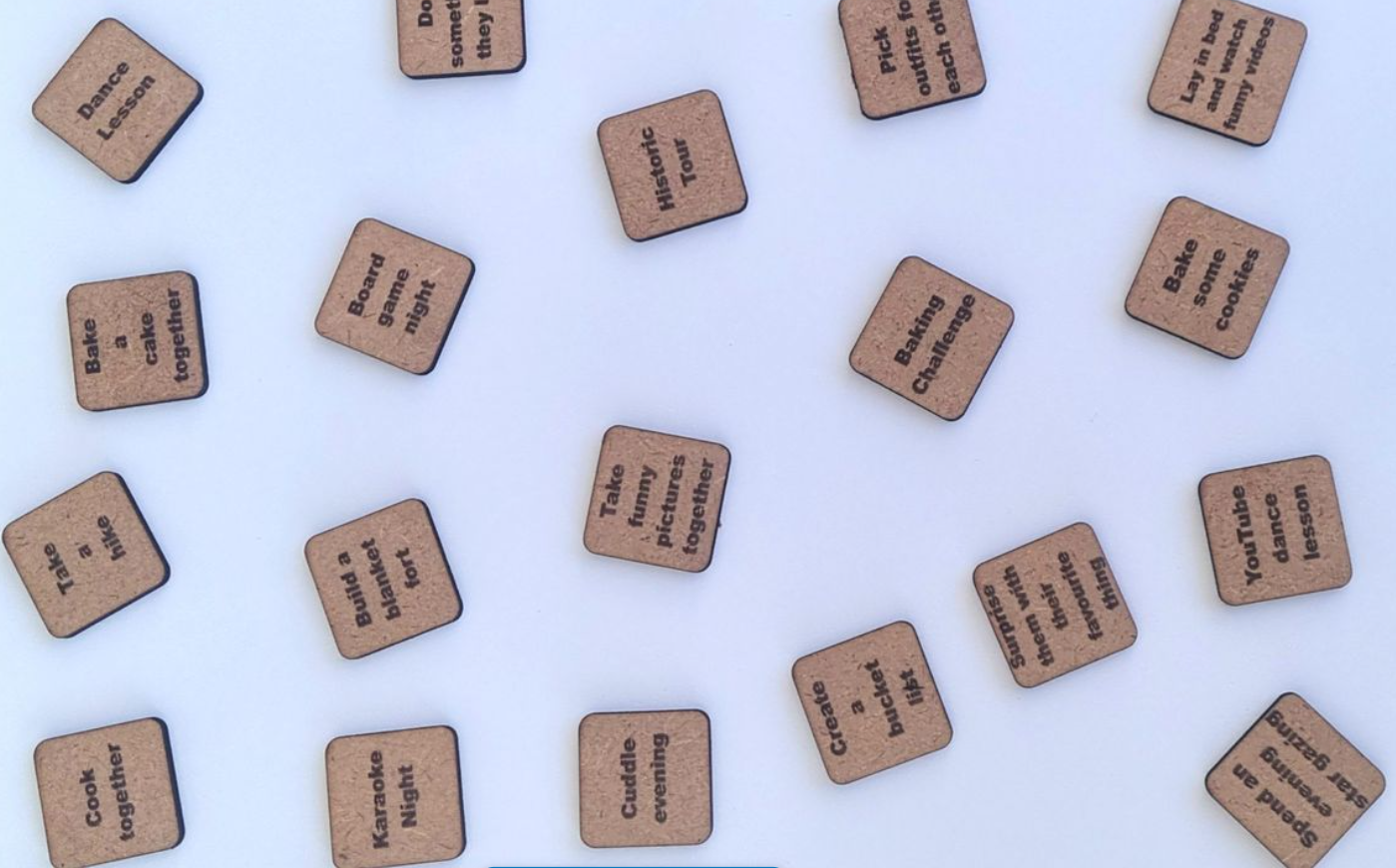 Wooden Date Night Jar- Bamboo Lid